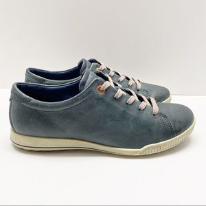 ECCO Wn’s 7.5/38 Leather Blue Sneaker